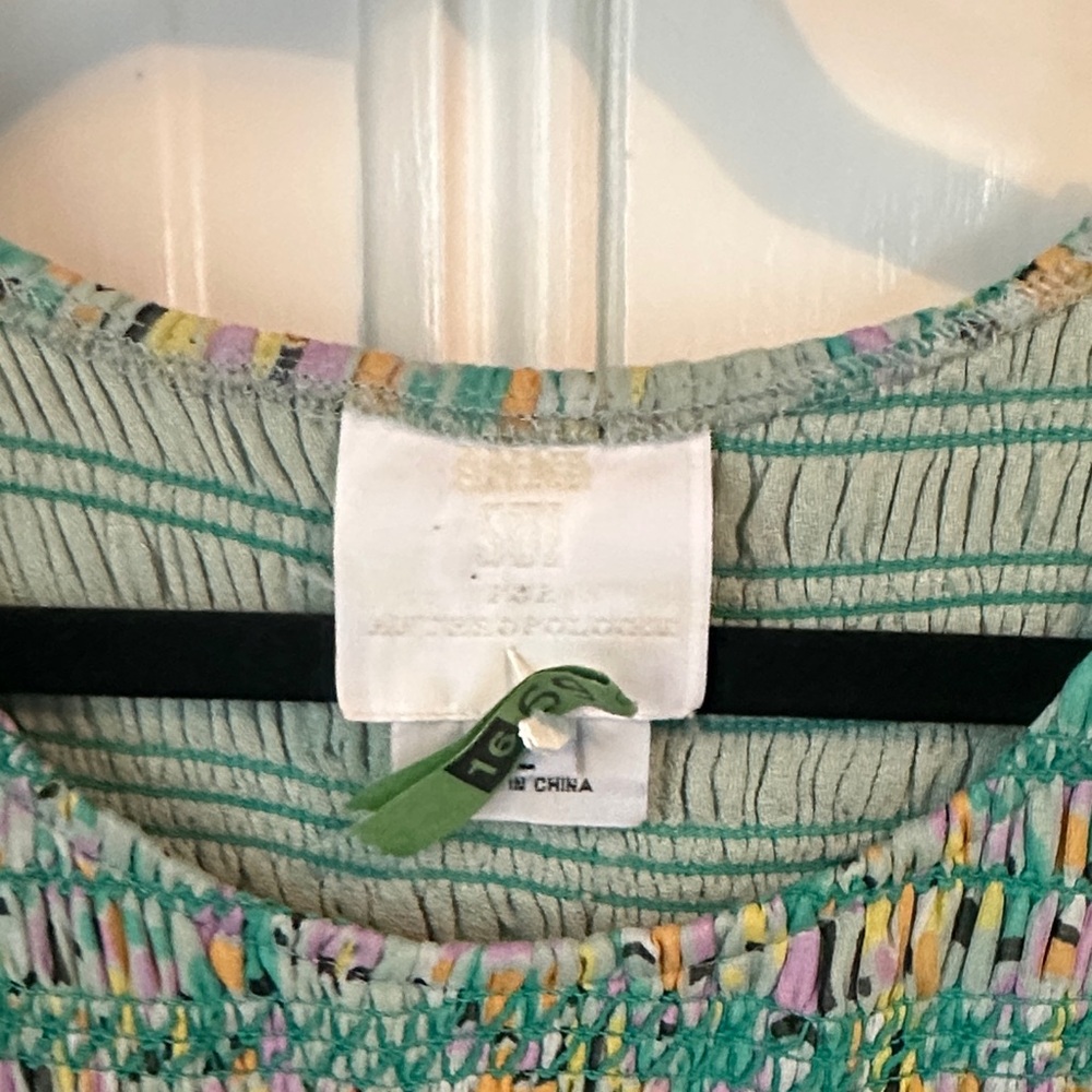 Anna Sui Colorful Smocked Sleeveless Dress - Picture 2 of 7